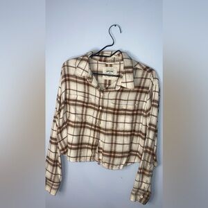 crop flannel